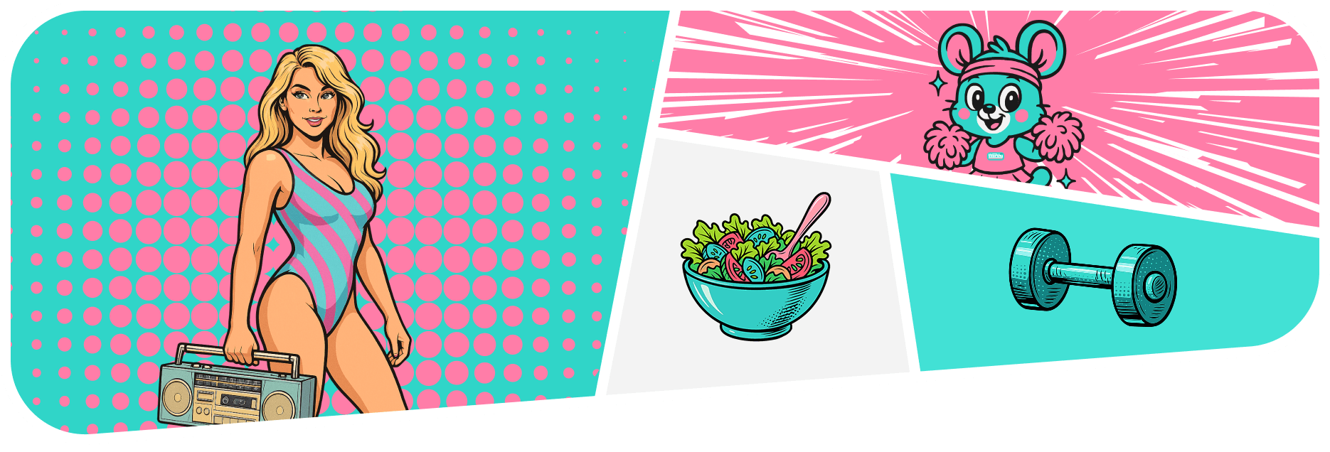 Worthfit by Steffi Hero Collage